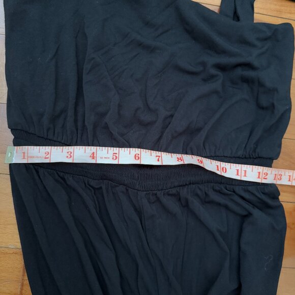 Women Express Square Neck Wide Strap Jumpsuit in Black Size Small - Picture 5 of 11